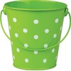 Lime Polka Dots Pail with Handle