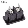 uxcell Uxcell C8 Panel Mount Plug Adapter 250VAC 2.5A 2