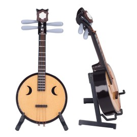 Chinese Zhongruan Instrument Basswood Chinese Ruan Lute for Comfortable Grip 1:4 Ratio 14cm/5.5in Jewelry