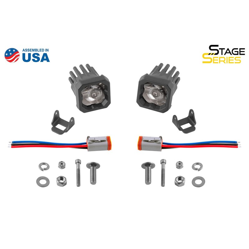 Diode Dynamics SSC1 White Sport Standard LED Pod (pair), Spot