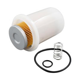 Fuel Filter Kit with 15521-43160 Fuel Filter 15575-43130 Filter Bowl O-ring & Spring Compatible with Kubota L3010 L3130 L3240 L235 L275 L3600 Engine D1101 D1102 V1903 V2203 Rep 19244-87110 1A001-43160