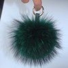 [Fosrion] Large Genuine Raccoon/Fox Fur Pom Pom Keychain Bag Charm
