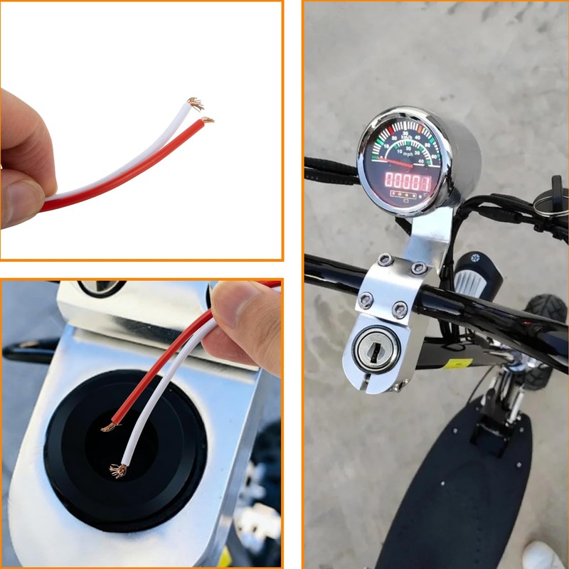 PSLER Big Head Key Switch, Heavy Duty E-Bike Battery Lock