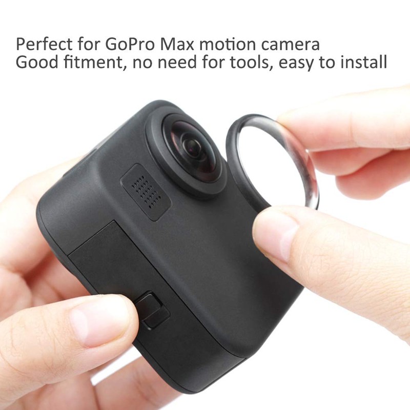 VBESTLIFE 2 Piece Metal Lens Cover + Optical Glass Anti-Scratch