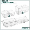 Sorbus Acrylic Storage Containers - 5 Pack, Stackable Storage Bins