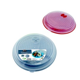 2 Pack Vented Microwave Lunch Plates with Lids 3 Section Storage BPA Free