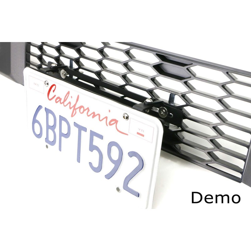 iJDMTOY Lower Grille Insert Mount License Plate Bracket Relocation Kit