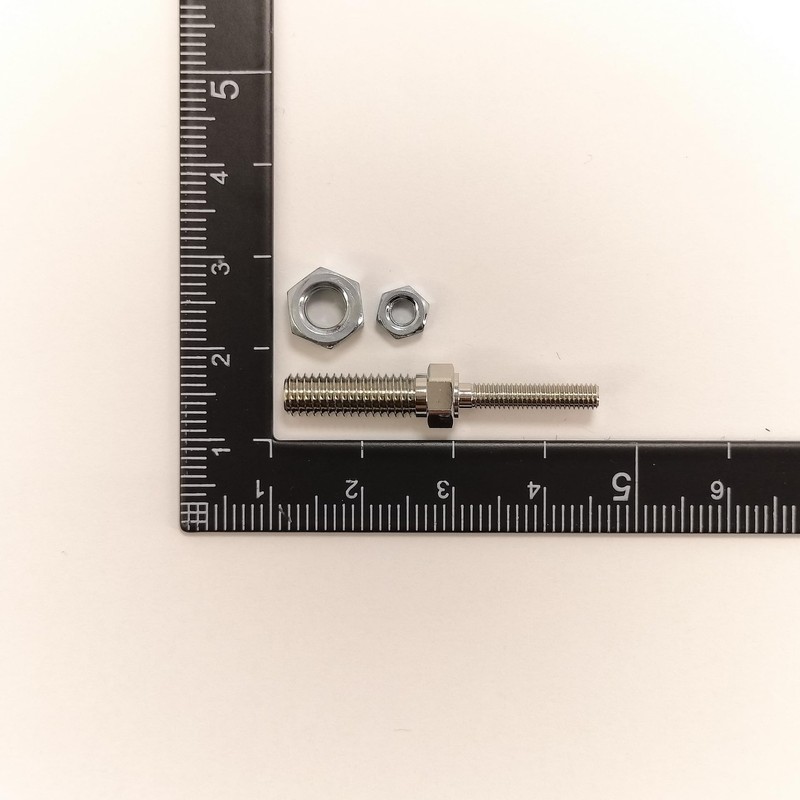 Different Diameter Threaded Rod 0.1 x 0.2 inches (3