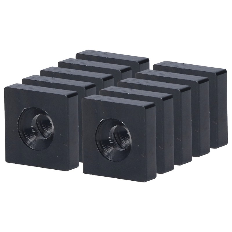 10Pcs Profile End Caps Aluminum Alloy Single Hole Cover Plate