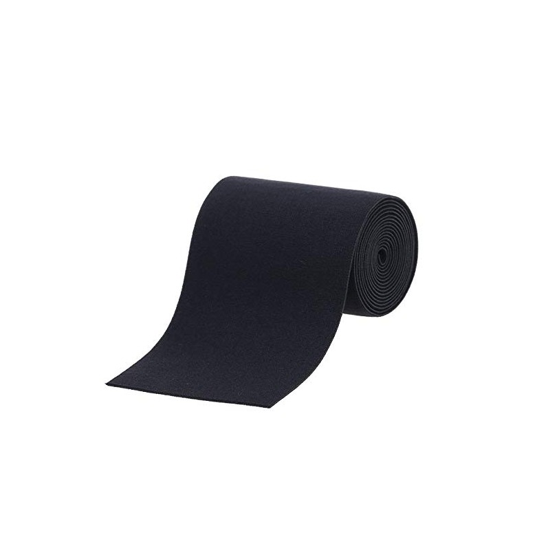 COTOWIN 4" Black Plush Elastic,Soft Comfortable Sewing Elastic - 2