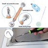 Windows Screen and Screen Door Repair Kit, 48"x118" Charcoal Fiberglass