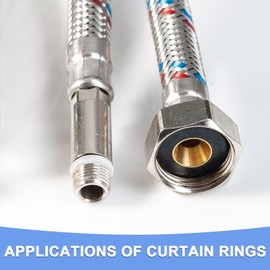 GLOKUUCA PTFE Flat Washers - 10 Packs Flat Washers Assortment Kits Fits for Screw and Bolts - 35mm x 45mm x 2mm White