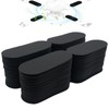 Amestar 40 Pack Ceiling Fan Filters for Blades, Black Ceiling