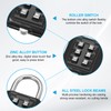 MECCANIXITY Combination Padlock, 6-Digit Push Button Padlock 3-Position Locking Mechanism