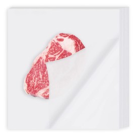 No Wax Meat Sublimation Paper - 12x12 inch White Precut Disposable Butcher Paper for Smoking Meat & BBQ - 50pcs