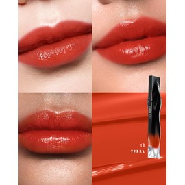 TIMEPHORIA POLVO ESTELAR TINTA LABIAL - Lip Stain de Larga Duración, Resistente Al Agua Y A Prueba De Transferencia, Efecto Brilloso, Labial Líquido Ligero, Alta Cobertura y Color Vívido (18 TERRA)