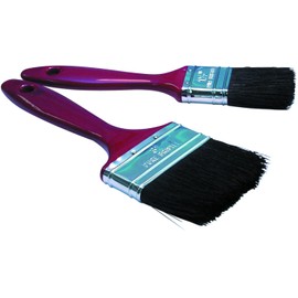 Paint Brushes Pure Bristles 3" With Wooden Handles Pack Qty 2