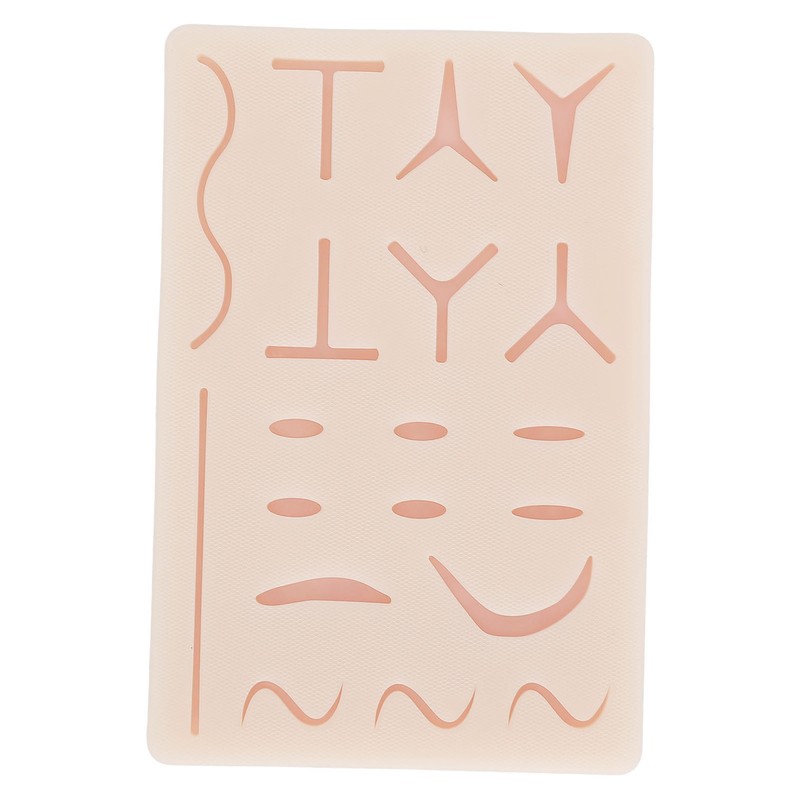 Suture Practice Pad Reusable Silicone Sature Training Skin Pad with