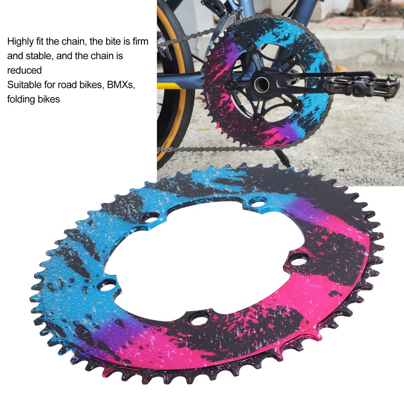BOLANY Bicycle Chainring 56T BCD130 Chain Ring Positive Negative Tooth
