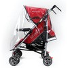 LUPO Buggy Puschair Rain Cover - Universal for Hauck, Silver