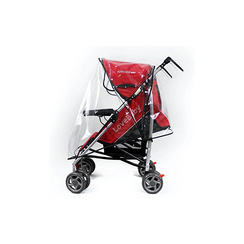 LUPO Buggy Puschair Rain Cover - Universal for Hauck, Silver