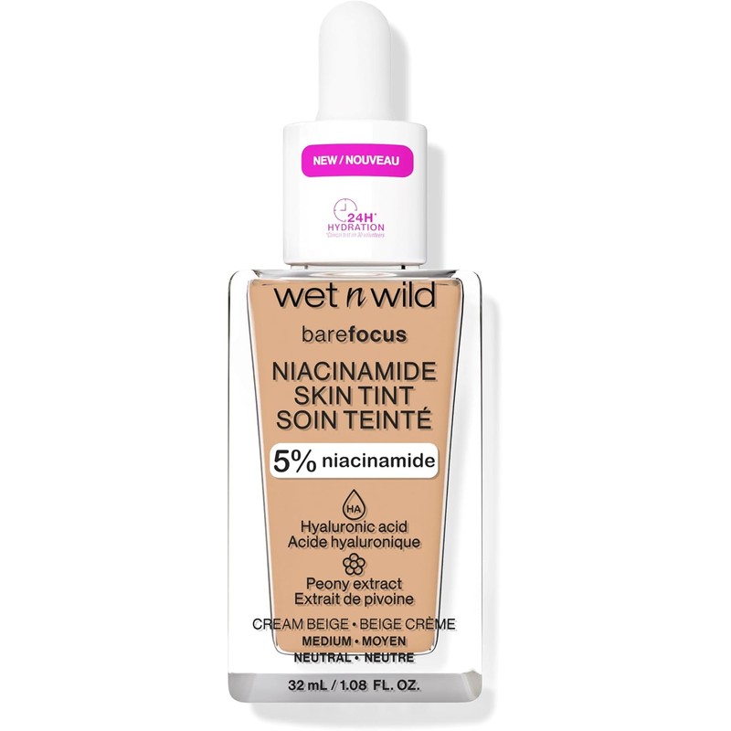 Base de Maquillaje Tinta Niacinamida – Cobertura Ligera, Acabado Natural