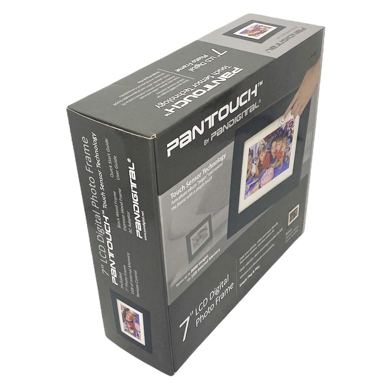 Pandigital 7lcd Digital Photo Frame Pantouch Edge Sensor Tech.