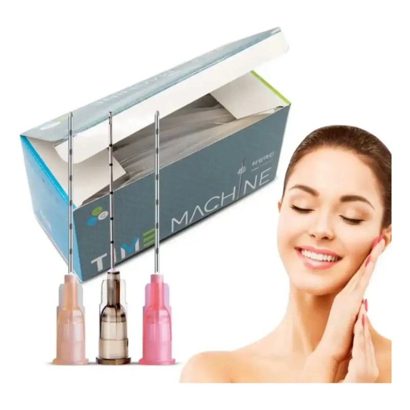 Paquete De 5 Micro Canulas Para Relleno Facial 25g X50