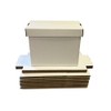 (5) SHORT White Comic Storage Boxes - Holds 150-175 Comic