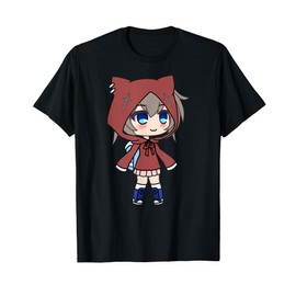 Cute Chibi style Kawaii Anime Girl in the red hood T-Shirt