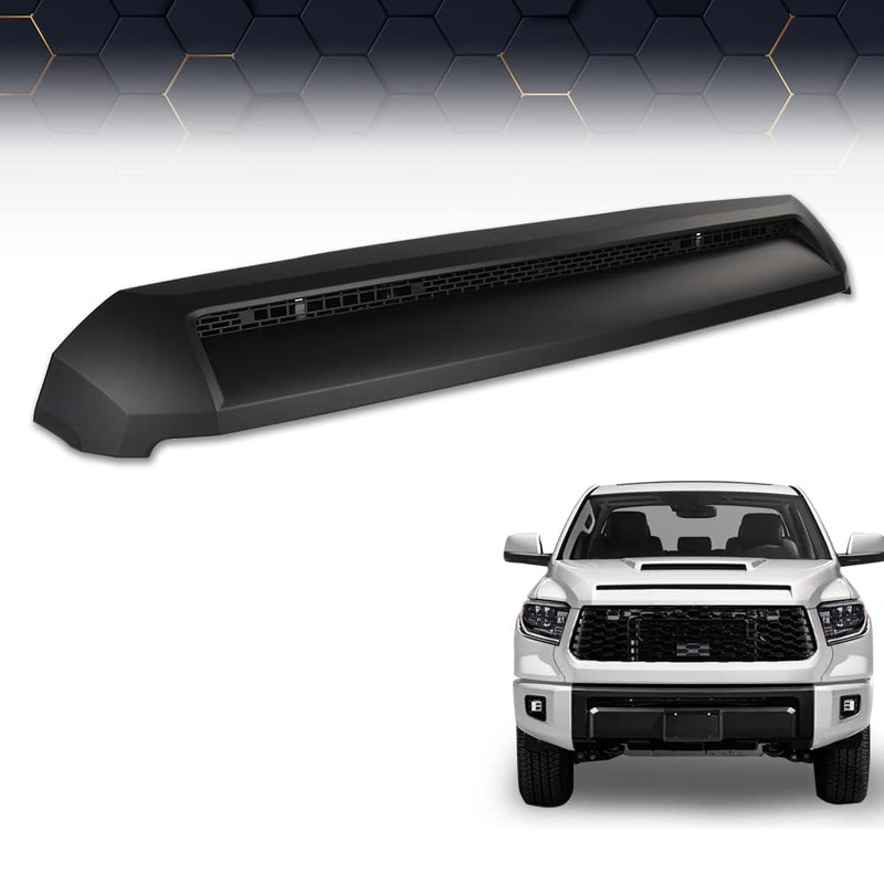 PIT66 Front Upper Hood Bulge Molding Glossy Compatible with 2014