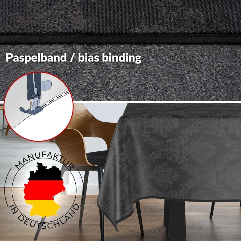 Fabric Tablecloth, Textile Table Linen, Cotton Polyester, Washable, Plain Ornamental
