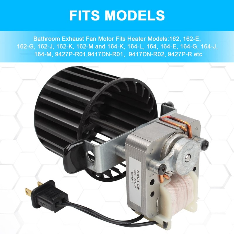 RMSPO S97009796 Bathroom Fan Motor Blower Assembly for Broan Nutone