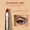 Jessup Angled Eyeliner Brush Set, 3-Piece Pro Precision Eyeliner Brush,
