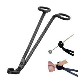 Phinicco 3 in 1 Candle Accessory Set, Candle Wick Trimmer Cutter, Candle Snuffer & Candle Wick Dipper for Candle Aromatherapy Lover, Stainless Steel Candle Care Kit (Black)