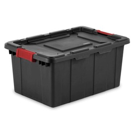 Sterilite® 60 Qt./15 Gal. Industrial Utility Storage Bin - Black