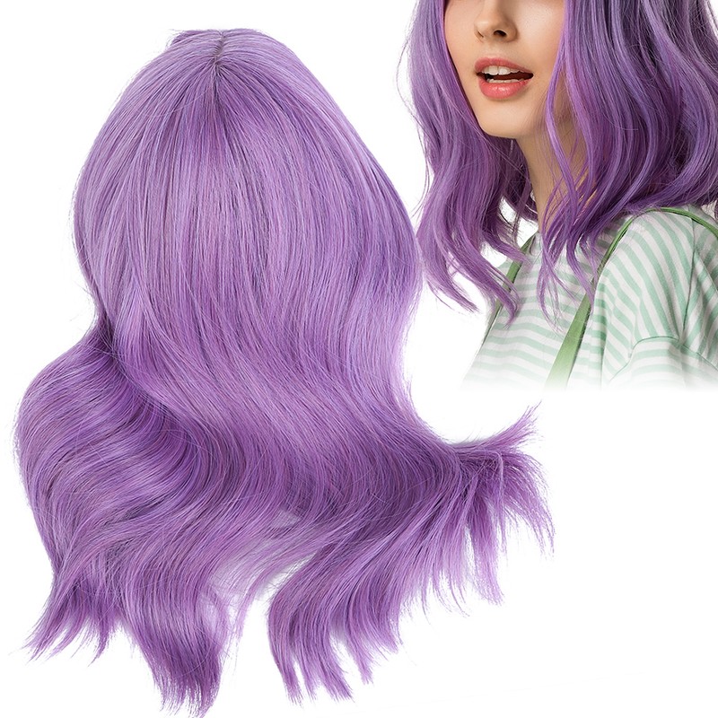 High Temperature Synthetic Women Hair Charming Wavy Wigs Short for