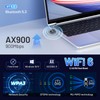 2-In-1 USB WiFi Bluetooth Adapter - 900Mbps 2.4/5GHz Dual-Band, WiFi