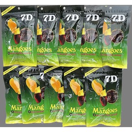 7D Cebu Dried Mangoes Dark Chocolate Dipped (10 packs X 80g)