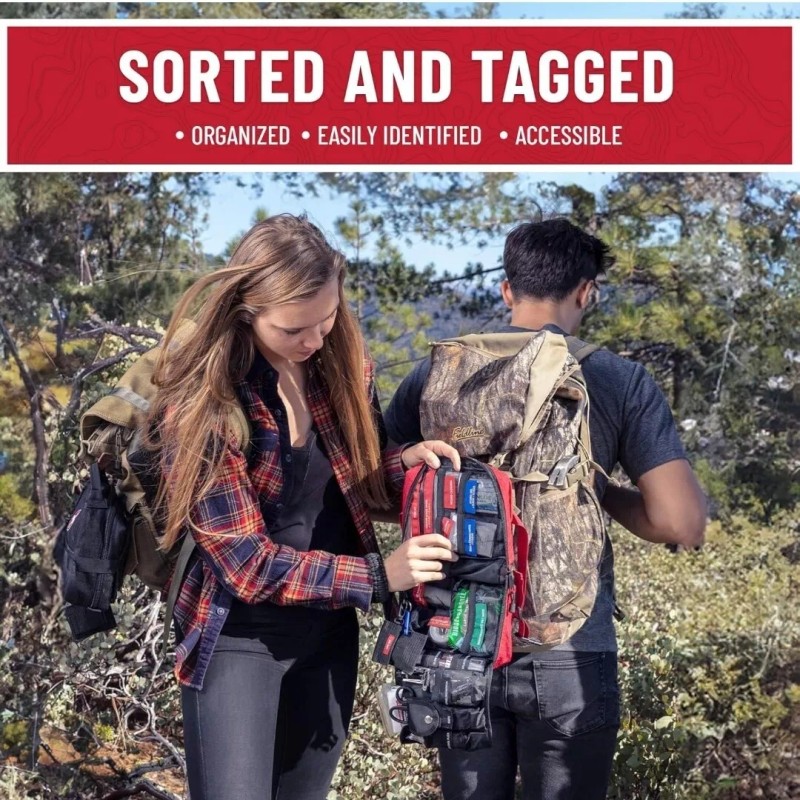 Surviveware 119 Pcs Comprehensive Premium Survival First Aid Kit