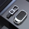 Metal Car Keycase Leather Remote Car Key Cover Key Bag