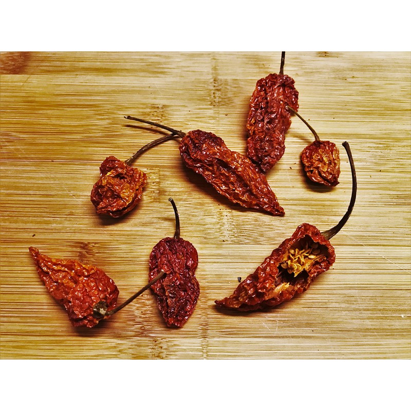 Dried Chilli Naga Bhut Jolokia Pods - Ghost Pepper -