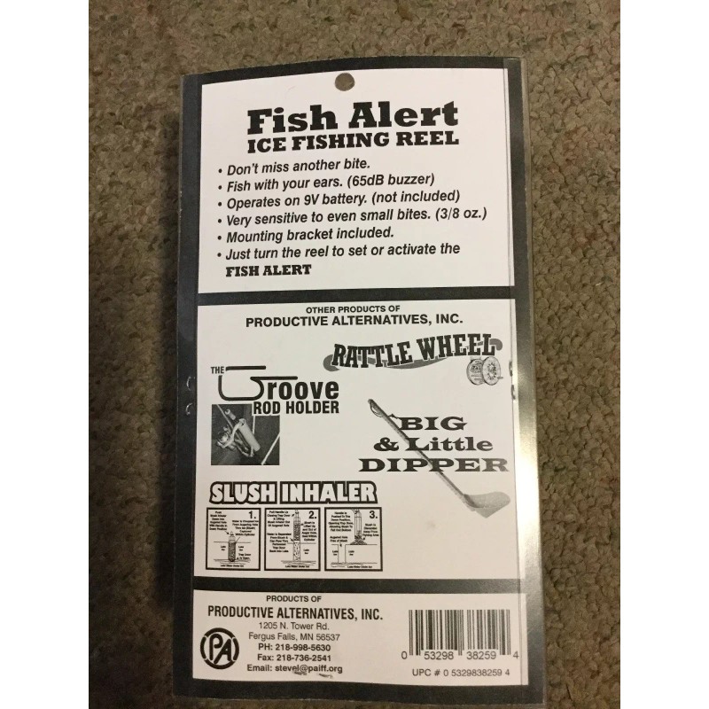 Productive NEW! Productive Alternative Fish Alert Ice Fishing reel