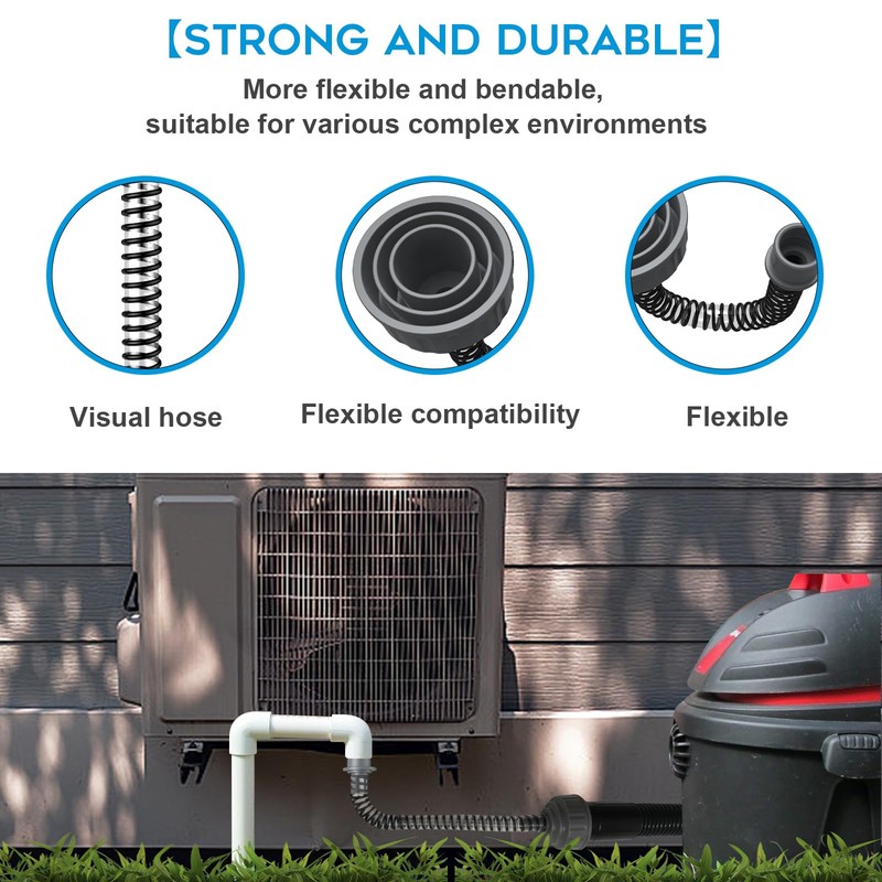 AC Drain Line Cleaner；HVAC to 1-inch & 3/4-inch PVC AC