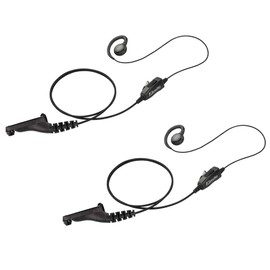 Arrowmax 2 Pack AEH3000-M9 Swivel C-Shape Style Earpiece with PTT for Motorola APX4000 XPR7350E XPR7380E XPR7550E XPR7580E