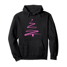 Vintage Luminous Christmas Tree Merry Christmas Women Pullover Hoodie