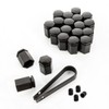 LST 20x Cover Caps Hexagonal Wheel Bolt Caps Long 17