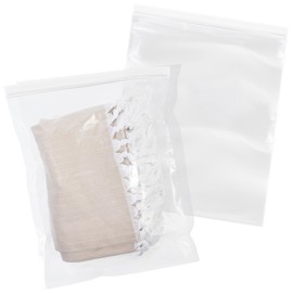 Spartan Industrial - 16” X 20” (100 Count) 2 Mil Clear Reclosable Zip Plastic Poly Bags with Resealable Lock Seal Zipper