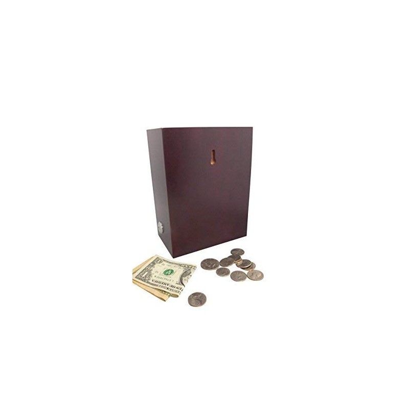 Wood Donation collection Box Suggestion Ballot Box With slot to