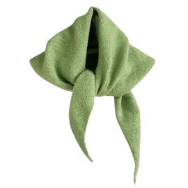 TYATVS Knit Triangle Scarf for Women Knitted Head Scarf Y2k Bandana Fisherman Downtown Girl Aesthetic Accessories